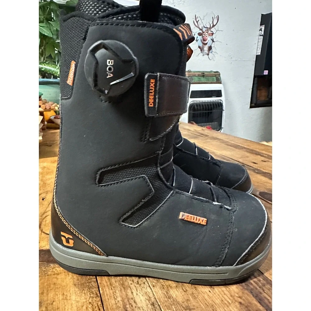 Deeluxe Snowboard Boots Black Adjustable Strap BOA System Winter‎ Sport